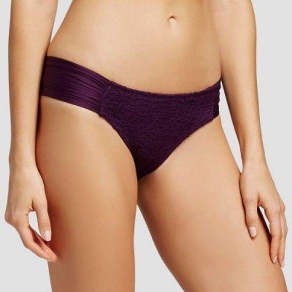 Mossimo Crochet Tabside Hipster Bikini Bottom Med - Picture 1 of 5